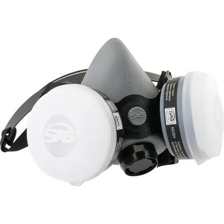 SAS SAFETY Sas Large Breathemate Organic Vapor / R95 Half Mask Dual Cartridge Respirator 311-3215